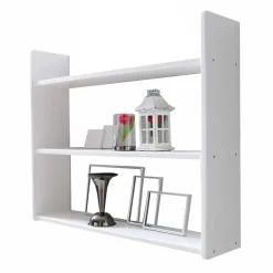 Sale 3 Böden Hängeregal in Weiß - Paledora Regale