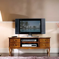 Sale 123 cm breite TV Kommode Agosto im Barockstil Tv & Hifi-Möbel|Lowboards