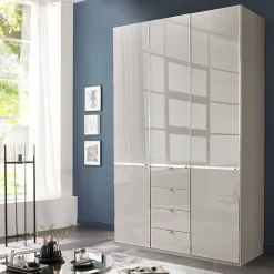 Outlet 149 cm breiter Kleiderschrank kombiniert - Nucina Kleiderschränke