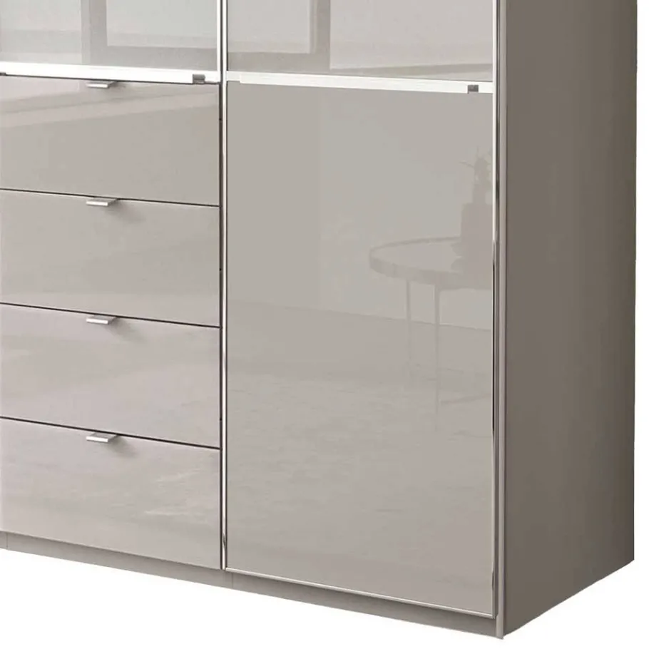 Outlet 149 cm breiter Kleiderschrank kombiniert - Nucina Kleiderschränke