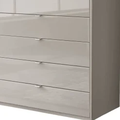 Hot 100 cm breiter Schlafzimmerschrank in Hellgrau - Nucina Kleiderschränke|Schränke