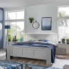 Sale 140 cm breites Bett im modernen Landhaus Look - Ridonna Betten