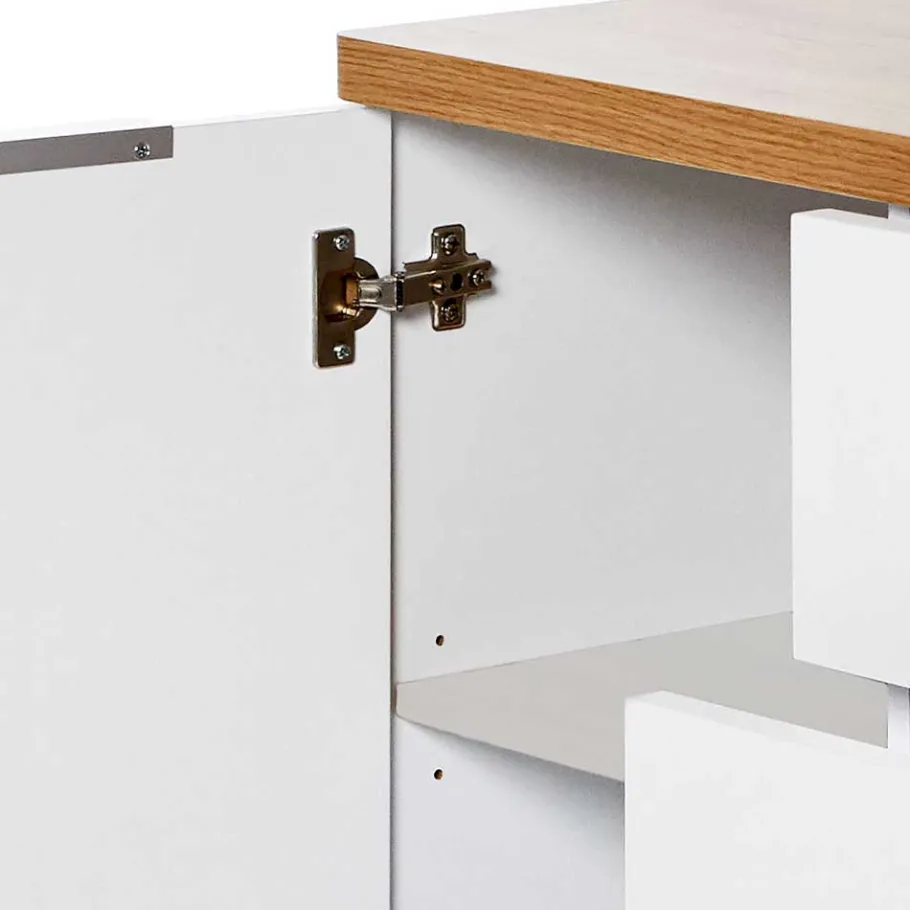 Sale 180 cm breites Sideboard in Weiß - Xuana Tv & Hifi-Möbel