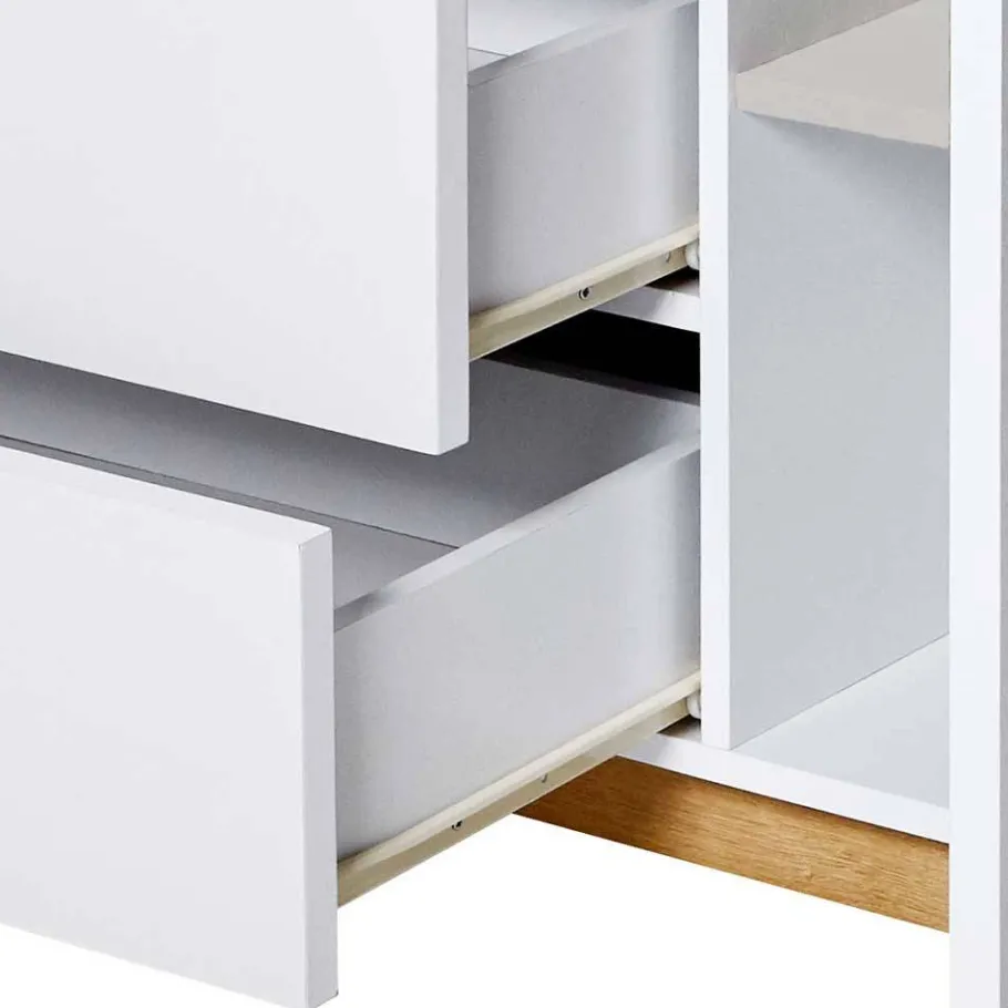 Sale 180 cm breites Sideboard in Weiß - Xuana Tv & Hifi-Möbel