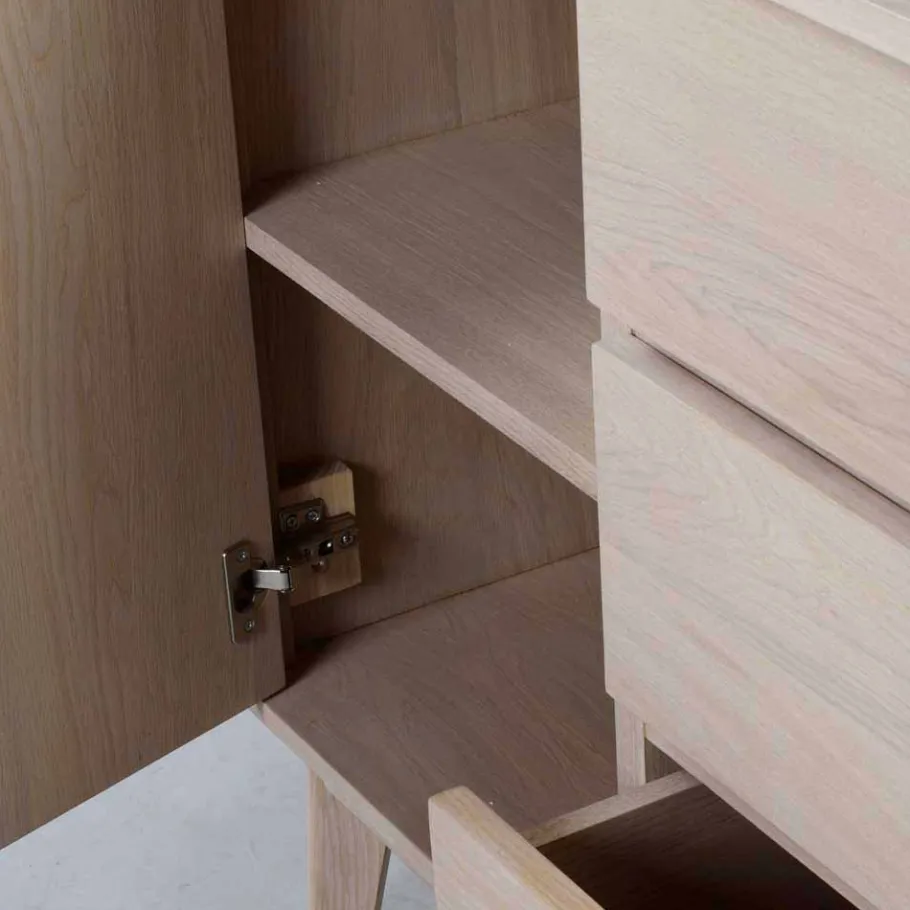 152 cm breites Sideboard in White Wash - Navassa Sideboards