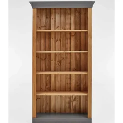 Sale 202 cm hohes Landhaus Bücherregal zweifarbig - Eshelas Regale