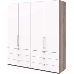 New 200 cm Kombi Kleiderschrank mit 58 cm Tiefe - Tivierto Kleiderschränke
