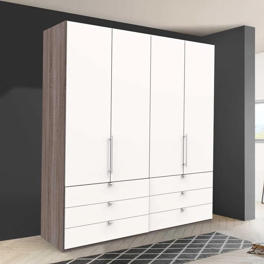 New 200 cm Kombi Kleiderschrank mit 58 cm Tiefe - Tivierto Kleiderschränke