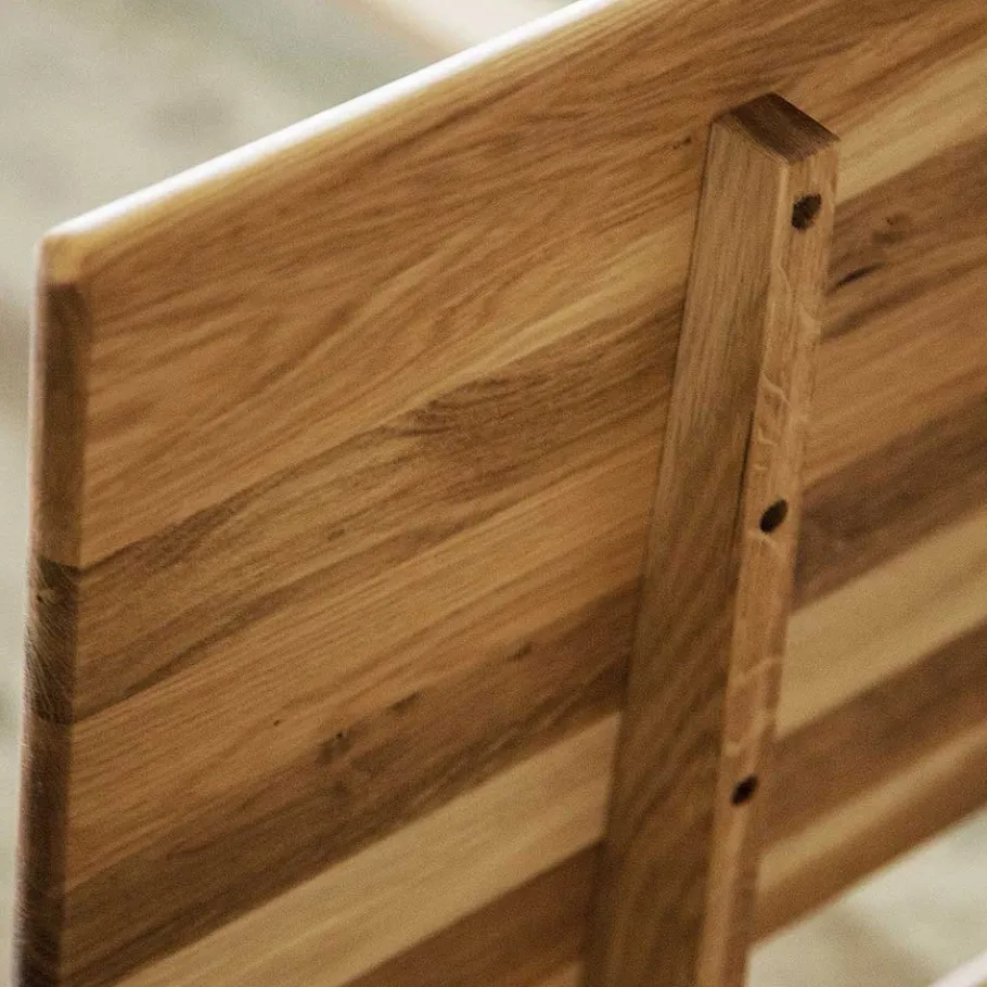 Best 210 cm langes Holzbett Gestell Wildeiche - Eavy Betten