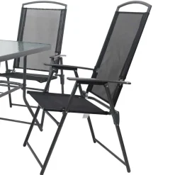 Sale 4 Klappstühle & Gartentisch Set - Alcamo (fünfteilig) Sitzgruppe