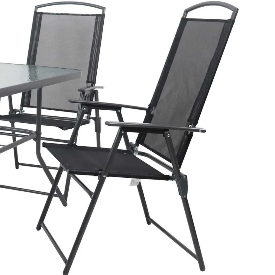Sale 4 Klappstühle & Gartentisch Set - Alcamo (fünfteilig) Sitzgruppe