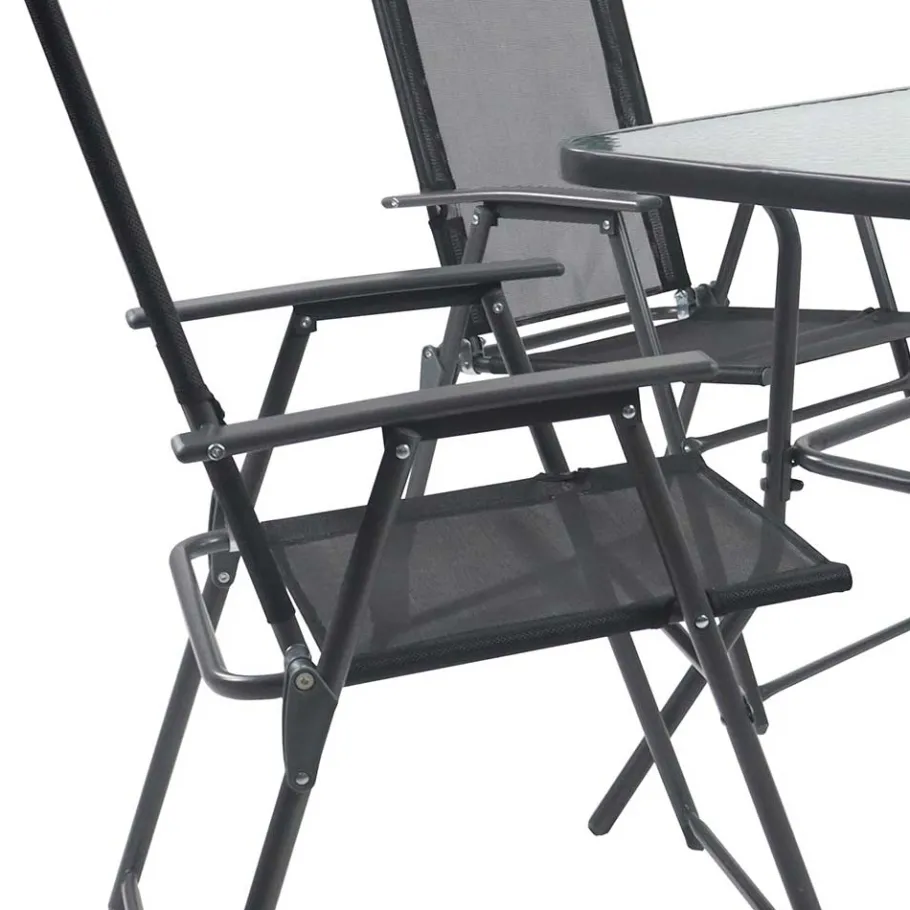 Sale 4 Klappstühle & Gartentisch Set - Alcamo (fünfteilig) Sitzgruppe