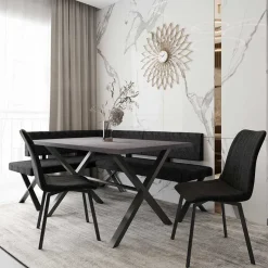 Best 3 Personen Eckbank in Anthrazit - Pricenta Sitzbank