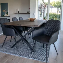 Clearance 6 Personen Essplatz mit Designtisch - Zenya (siebenteilig) Sitzgruppe