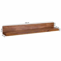 Clearance Ablageboard Hoslo aus Massivholz klar lackiert Regale