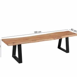 Sale Akazie Holzbank Lussina mit Baumkante Sitzbank