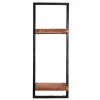 Clearance Altmetall Loft Wandregal mit 2 Holzböden - Mendoza Regale