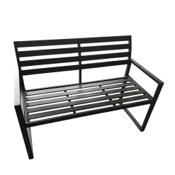 Best Aluminium Gartenbank mit Armlehnen - Calbanyara Sitzbank