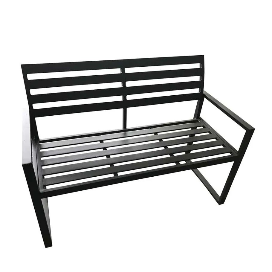 Best Aluminium Gartenbank mit Armlehnen - Calbanyara Sitzbank