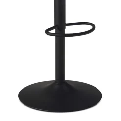 Armlehnen-Barstuhl aus grauem Samt - Dana Hocker