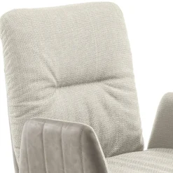 Armlehnen-Freischwingerstuhl in Creme - Clebertus (2er Set) Sessel