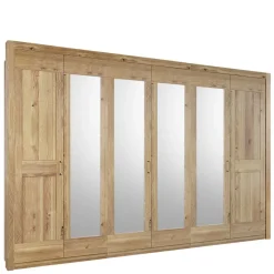 Online Asteiche Kleiderschrank 6-türig mit 4 Spiegeln - Zamron Kleiderschränke|Schränke