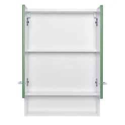 Badezimmer Hängeschrank mit Front Grün - Loenixa Schränke