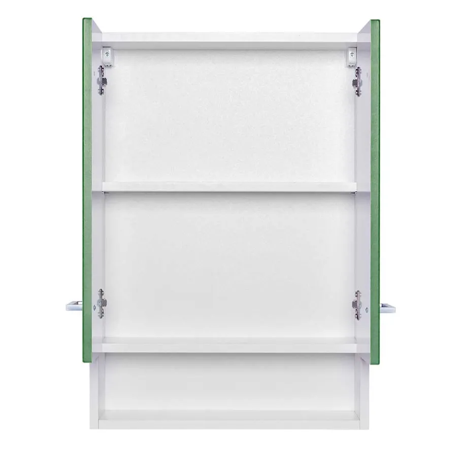 Badezimmer Hängeschrank mit Front Grün - Loenixa Schränke