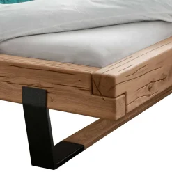 Clearance Balkenbett aus Eiche mit Kufen - Felictia Betten