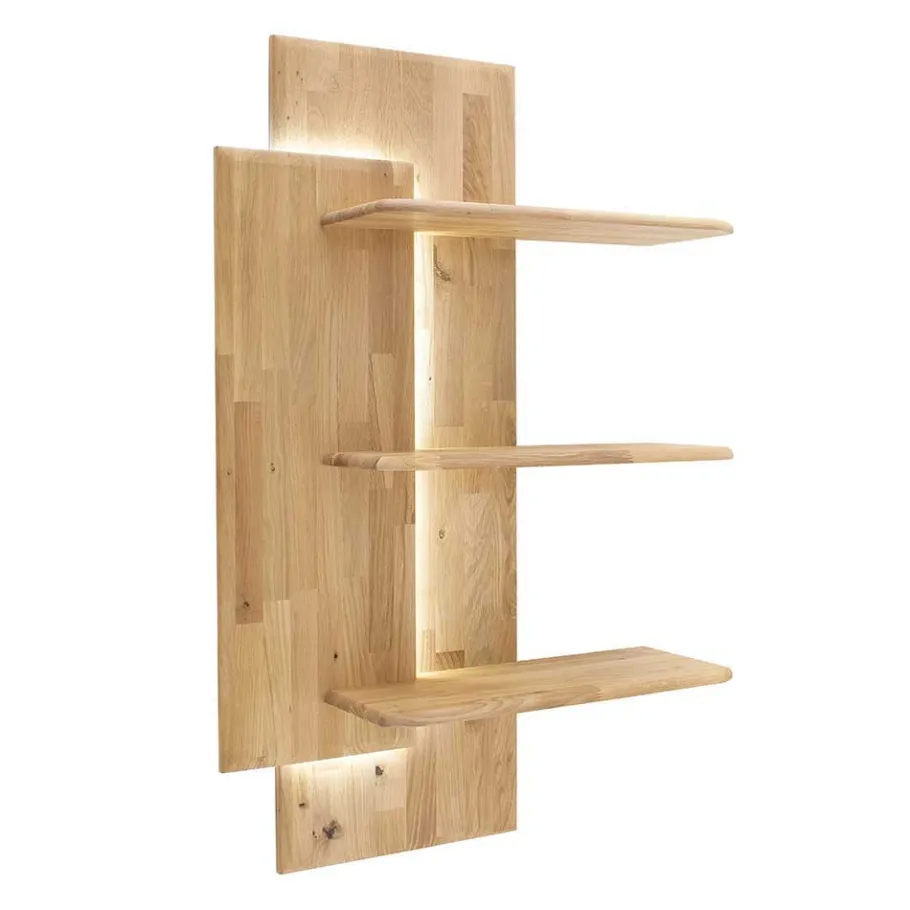 Sale Balkeneiche Designregal 117 cm hoch - Destal Regale