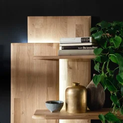 Sale Balkeneiche Designregal 117 cm hoch - Destal Regale