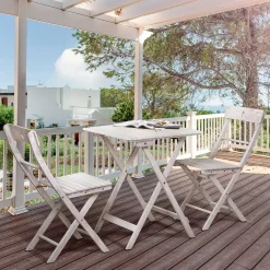 Balkon Sitzgruppe in Grey Wash - Paisly (dreiteilig) Sitzgruppe