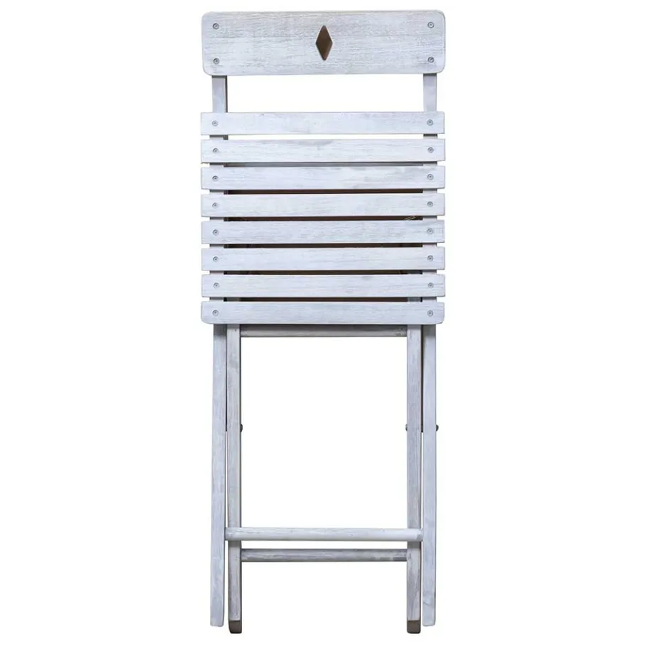 Balkon Sitzgruppe in Grey Wash - Paisly (dreiteilig) Sitzgruppe