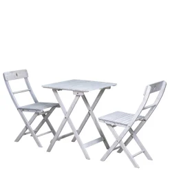 Balkon Sitzgruppe in Grey Wash - Paisly (dreiteilig) Sitzgruppe