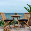 Sale Balkon Tischgruppe aus Teak Massivholz - Senvelita (dreiteilig) Sitzgruppe