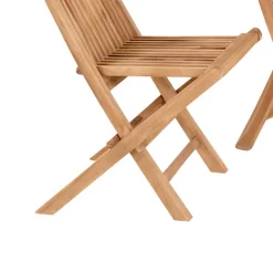 Sale Balkon Tischgruppe aus Teak Massivholz - Senvelita (dreiteilig) Sitzgruppe