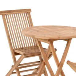 Sale Balkon Tischgruppe aus Teak Massivholz - Senvelita (dreiteilig) Sitzgruppe