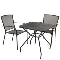 Balkonmöbel Set in Anthrazit - Coritanta (dreiteilig) Sitzgruppe