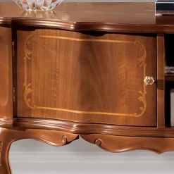 Best Barock Lowboard für Fernseher Dentro in Nussbaumfarben Tv & Hifi-Möbel|Lowboards