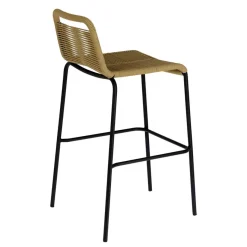 Best Barstühle aus Kordel in Hellbraun - Jakarto (4er Set) Hocker