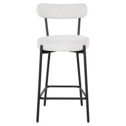 Best Barstuhl in Cremeweiß Boucle - Elliot Hocker