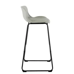 Barstuhl in Grau und Schwarz - Cavanna (2er Set) Hocker