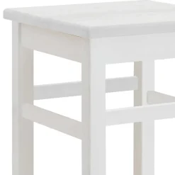 Best Bartisch und Barhocker in Weiß - Zanaris (dreiteilig) Sitzgruppe