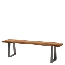 New Baumkanten Essbank aus Akazie Massivholz - Yukon Sitzbank