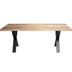 Baumkantentisch aus Eiche mit Epoxid-Harz - Slavidra Tische