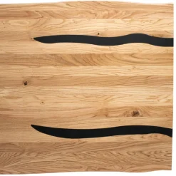 Baumkantentisch aus Eiche mit Epoxid-Harz - Slavidra Tische