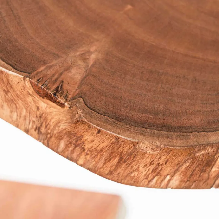 Baumscheiben Wandboards aus Akazie Massivholz - Tofana (dreiteilig) Regale