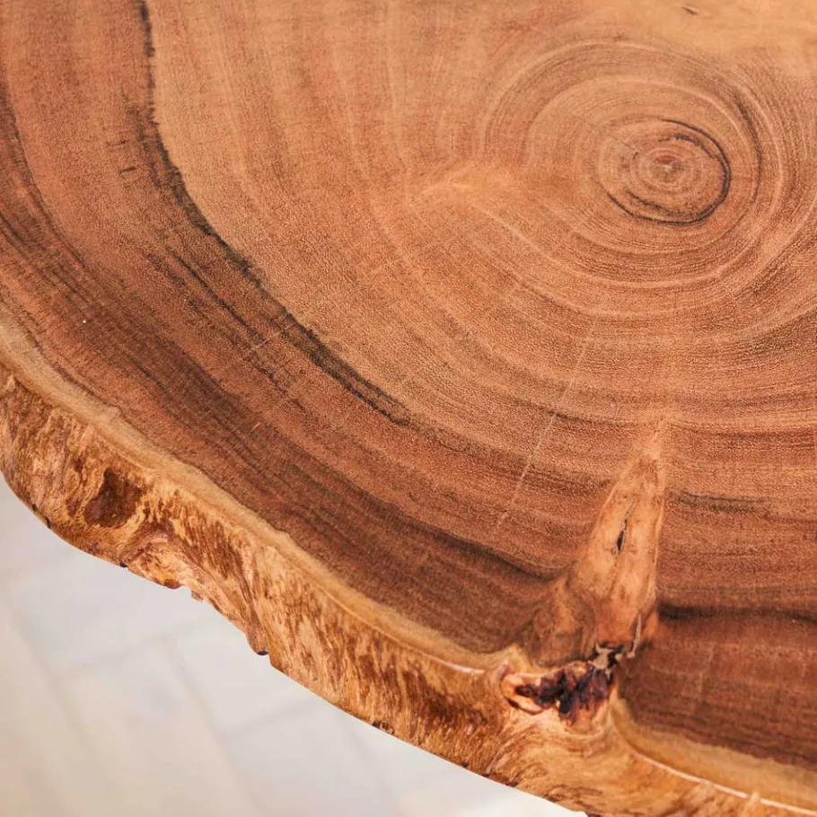 Baumscheiben Wandboards aus Akazie Massivholz - Tofana (dreiteilig) Regale