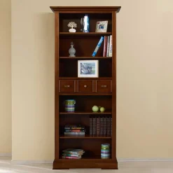 Sale Bücherregal in Walnussfarben Antik - Istefanio Regale|Vitrinen