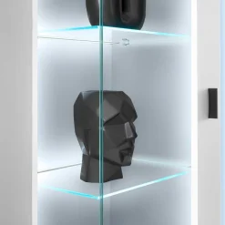 Best Beleuchtete Design TV Wohnwand in Weiß - Tirol (vierteilig) Wohnwände